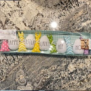 NWT- Rae Dunn “Happy Easter Bunny Hip Hop" Plush Easter Garland- SZ 45 in.